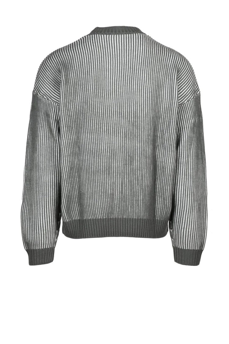 Emporio Armani Virgin Wool Cotton Sweater - Green