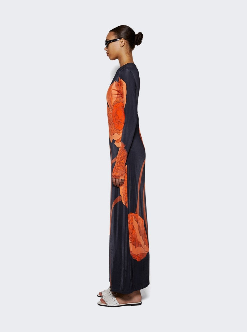 Johanna Ortiz Colourful Allegory Ankle Dress