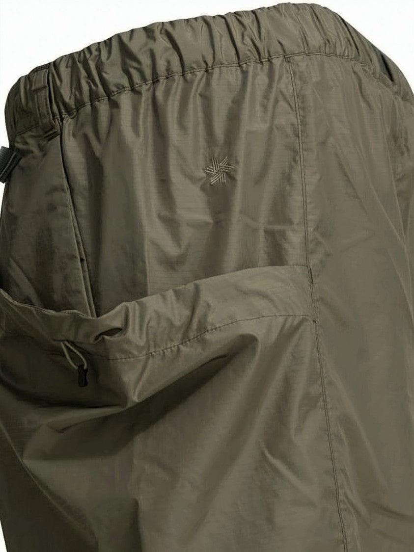 Goldwin Black Utilitarian Multiple Pocket Polyester Shorts