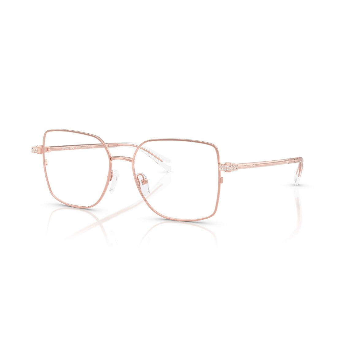 Michael Kors 0Mk3091b Delicate Rose Gold Metal Frame Eyeglasses With Adjustable Nose Pads