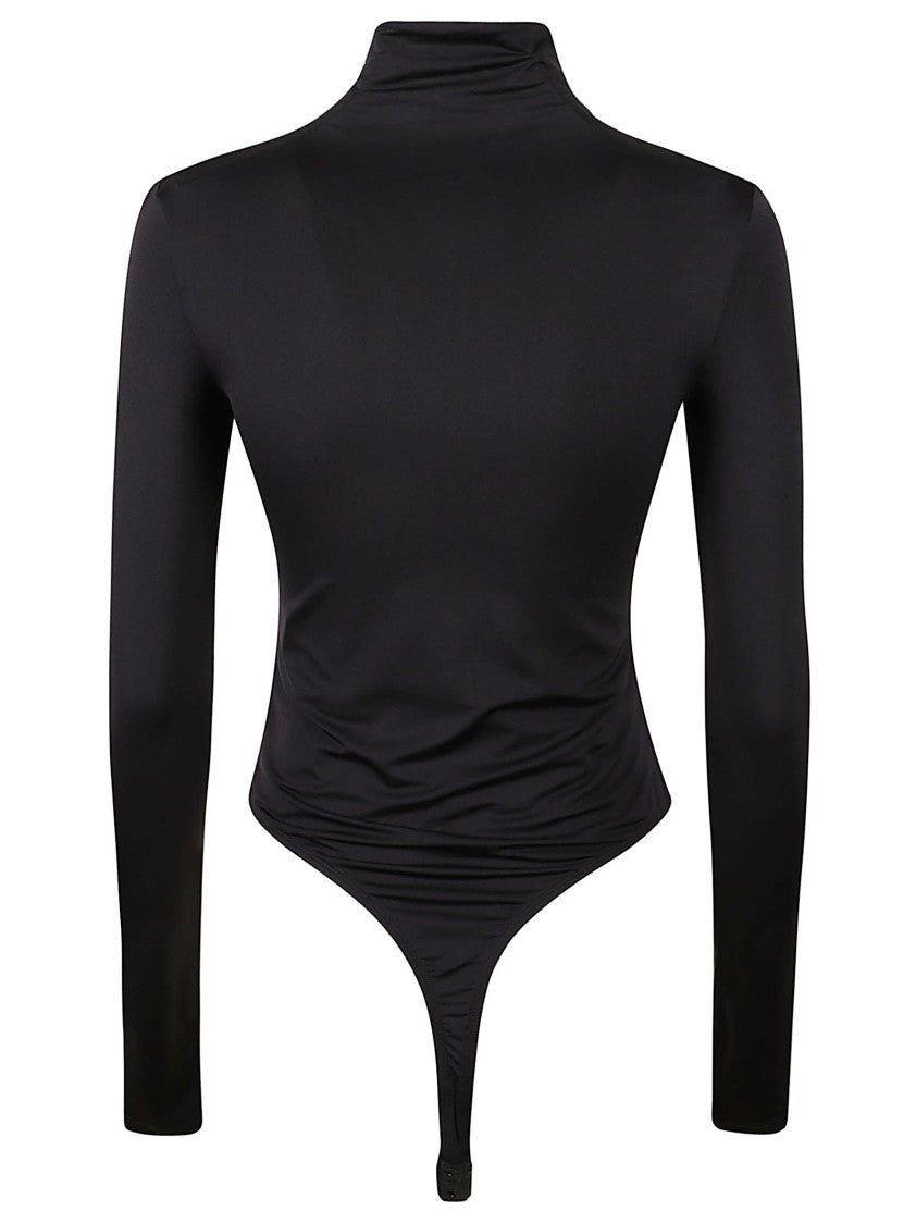 Wardrobe.Nyc High Neck Long Sleeve Bodysuit With Fitted Silhouette