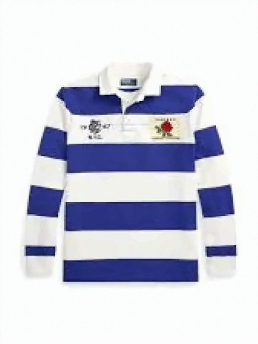 Polo Ralph Lauren Striped Long Sleeve Polo Shirt With Classic Collar