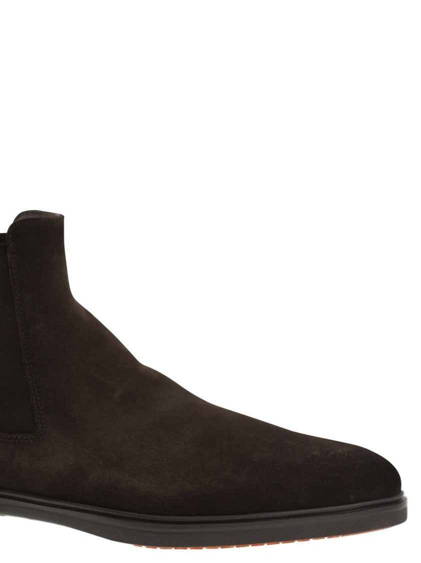 Santoni Easy Suede Ankle Boot