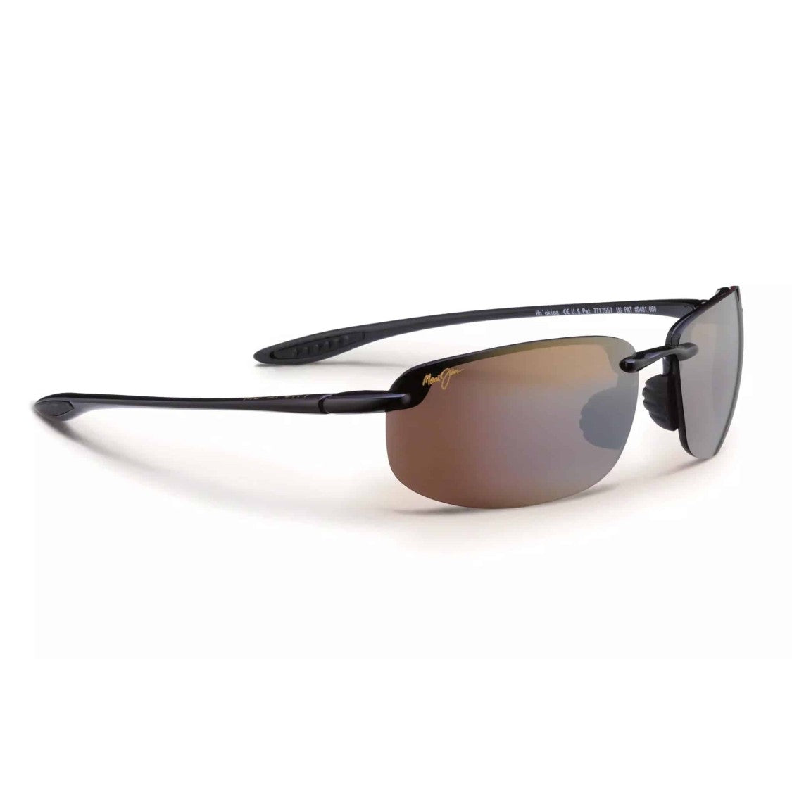 Maui Jim Hookipa Rimless Sunglasses With Brown-Tinted Lenses And Thin Arms