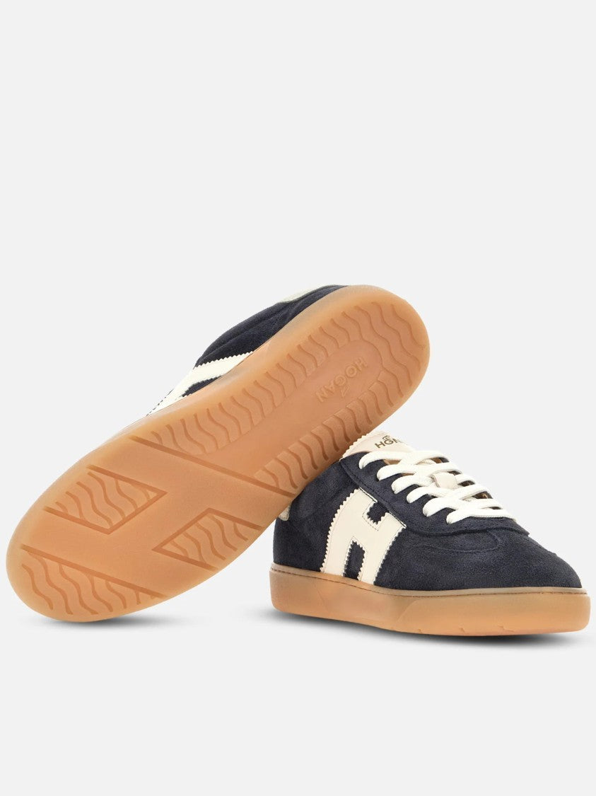 Hogan Low-Top Suede Sneakers With Contrasting Accents