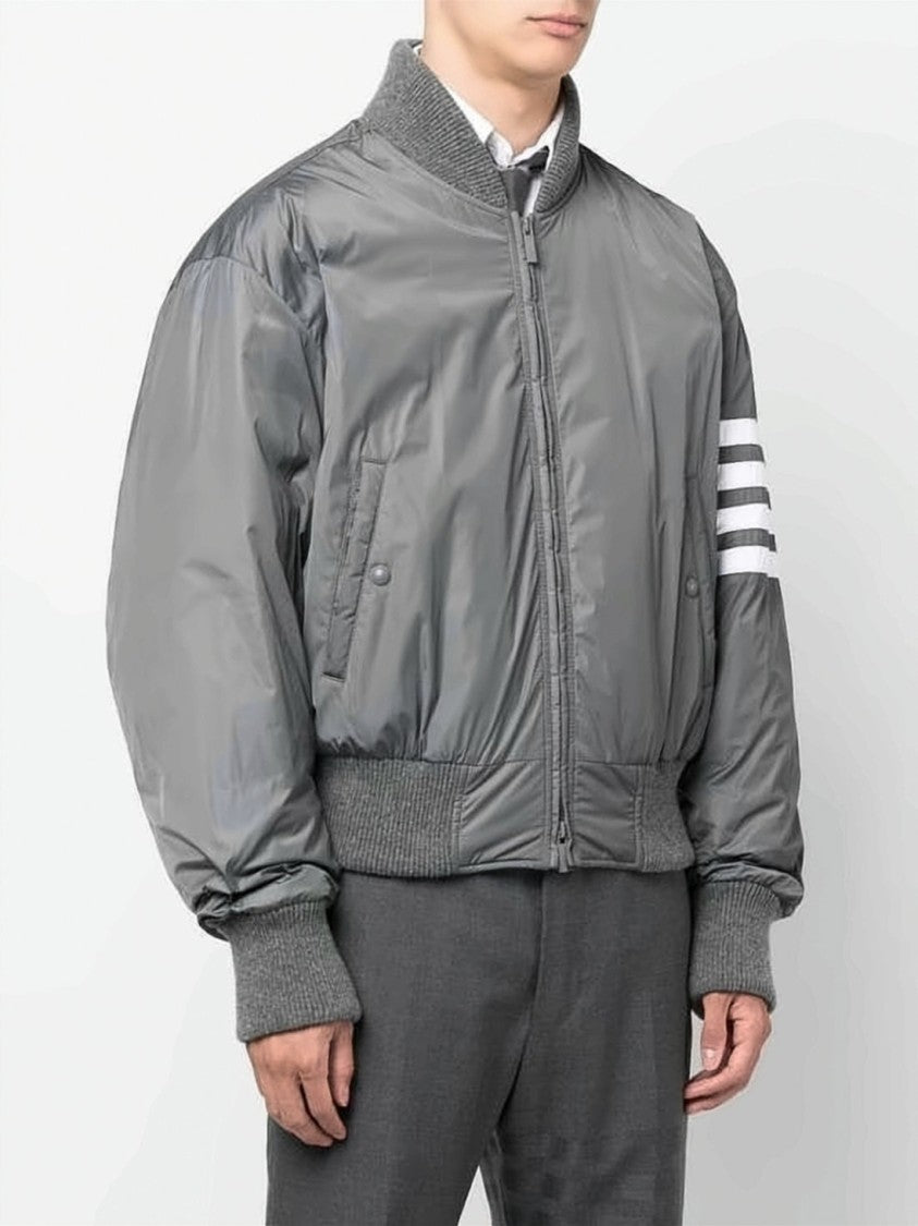 Thom Browne Padded Jacket With Ribbed Details