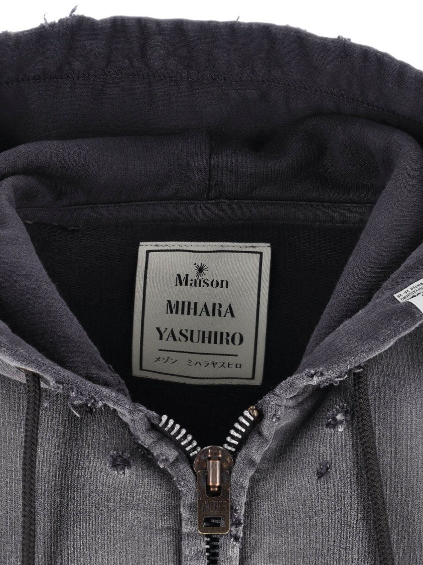 Maison Mihara Yasuhiro "Usured" Zip Sweatshirt – Black