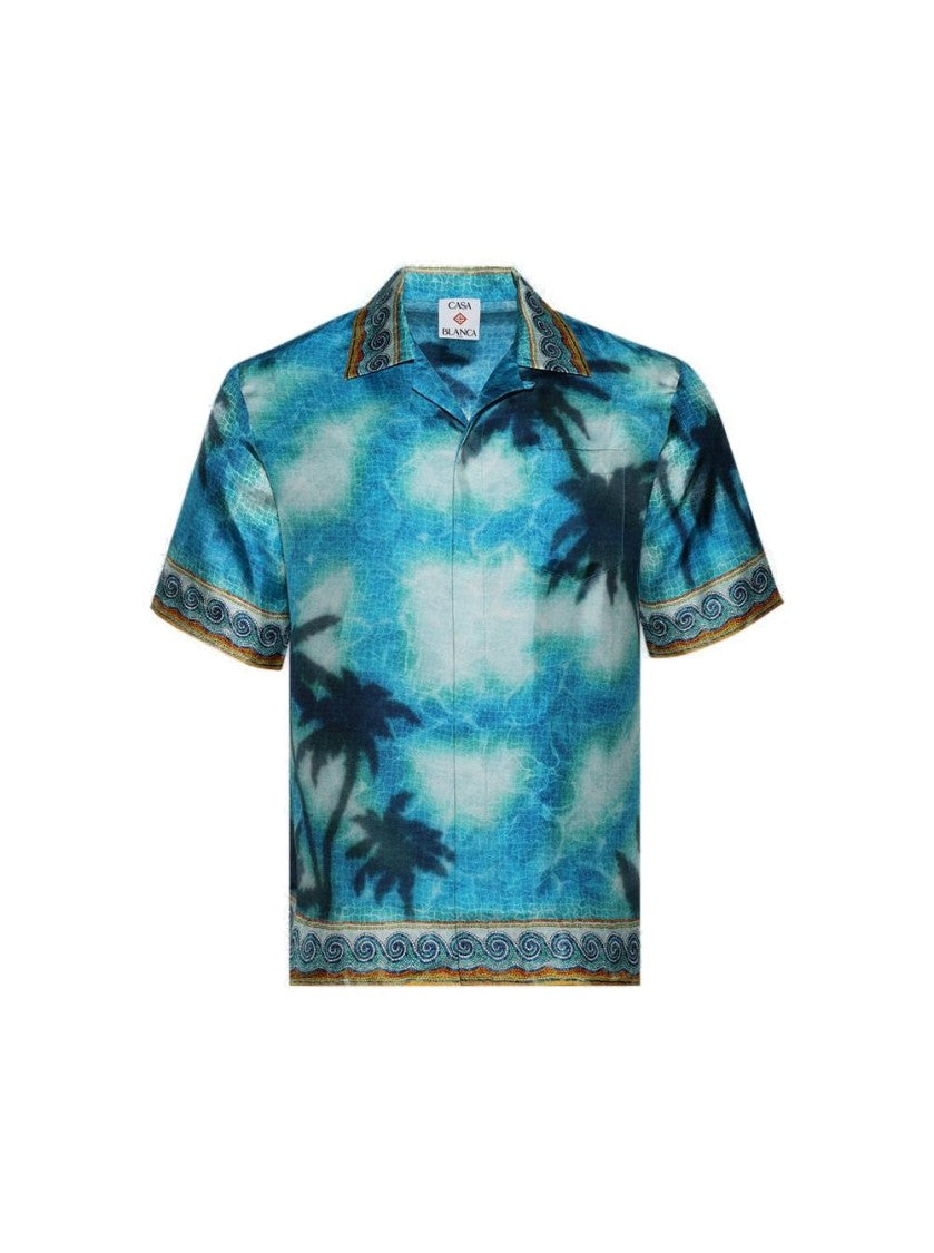Casablanca Caustics Emblem Shirt Turquoise