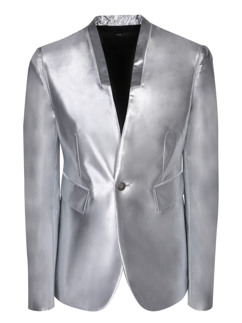 Sapio Metallic Single Breasted Jacket