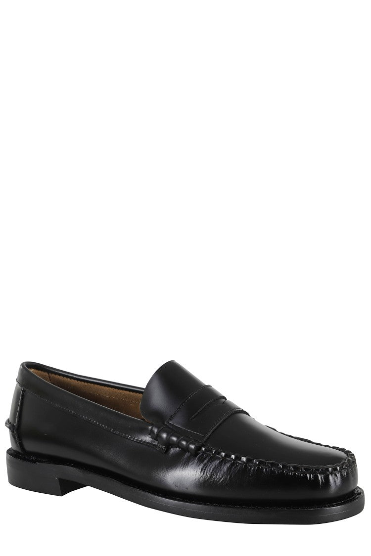 Sebago Classic Leather Loafers With Polished Finish