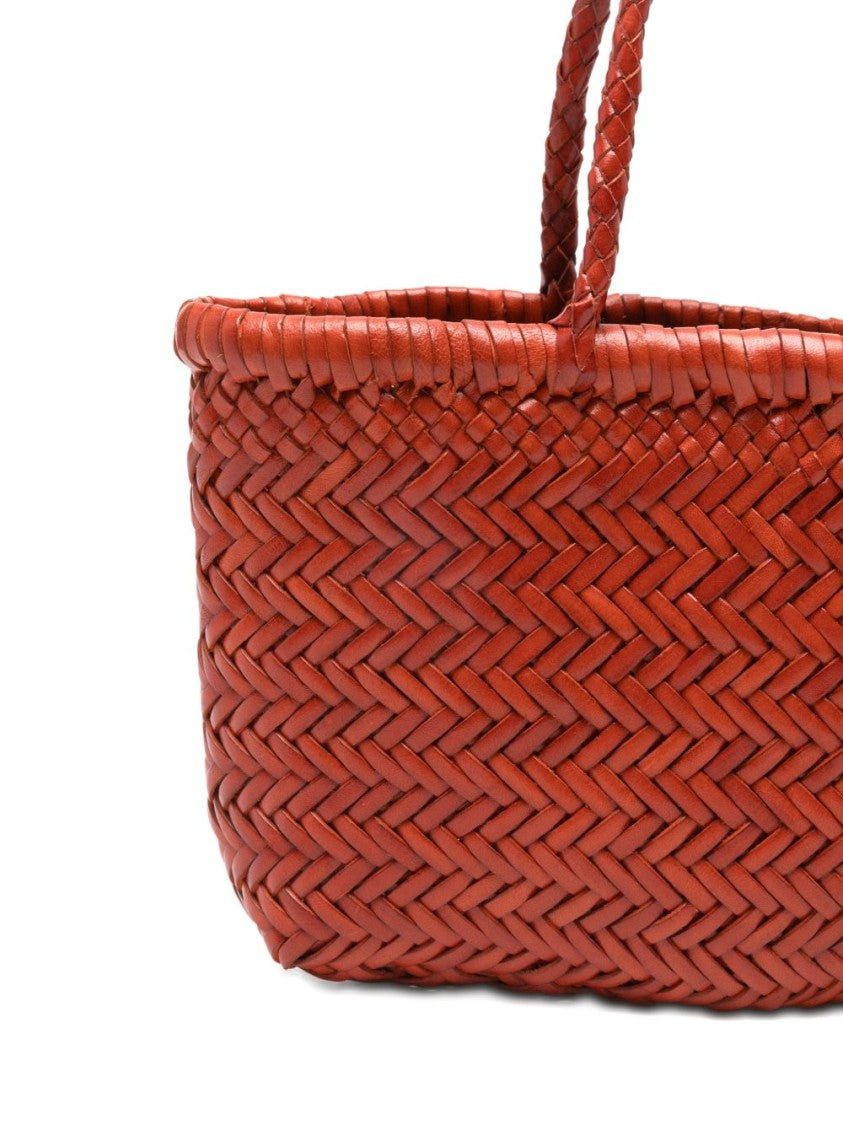 Dragon Diffusion Textured Calf Leather Handbag With Woven Design