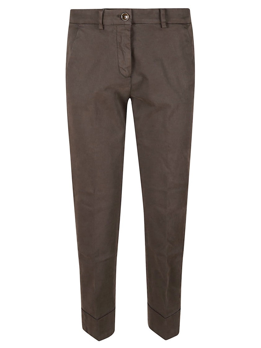 Mason's Tailored Brown Trousers With Straight Leg
