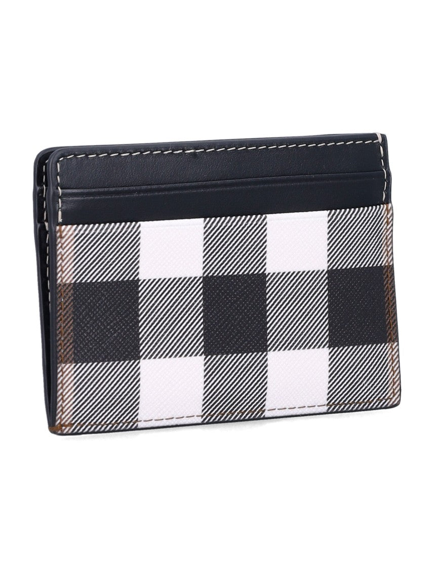 Burberry Ms Kier Gc9 Check Leather Card Holder