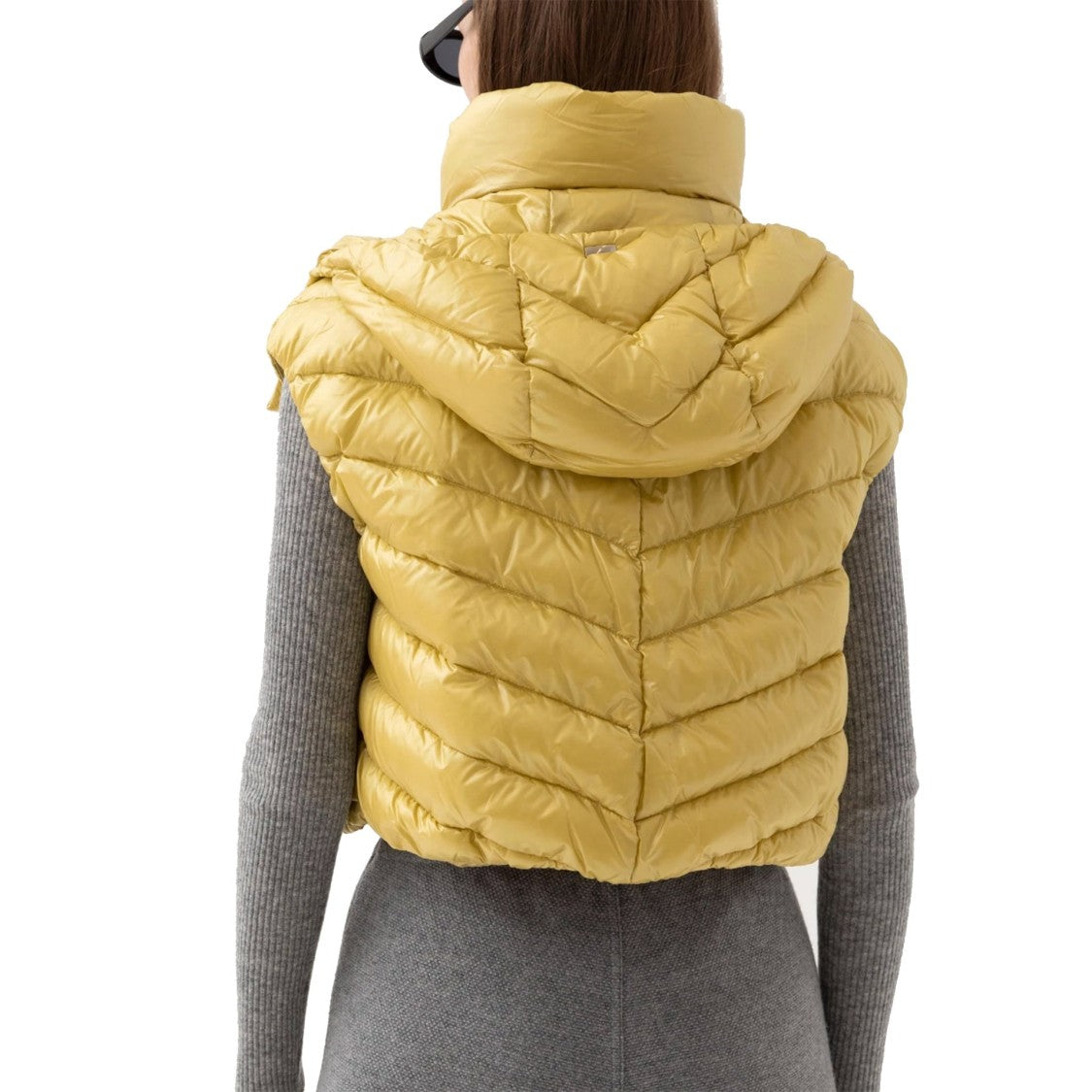 Herno Down Vest Jacket With Detachable Hood