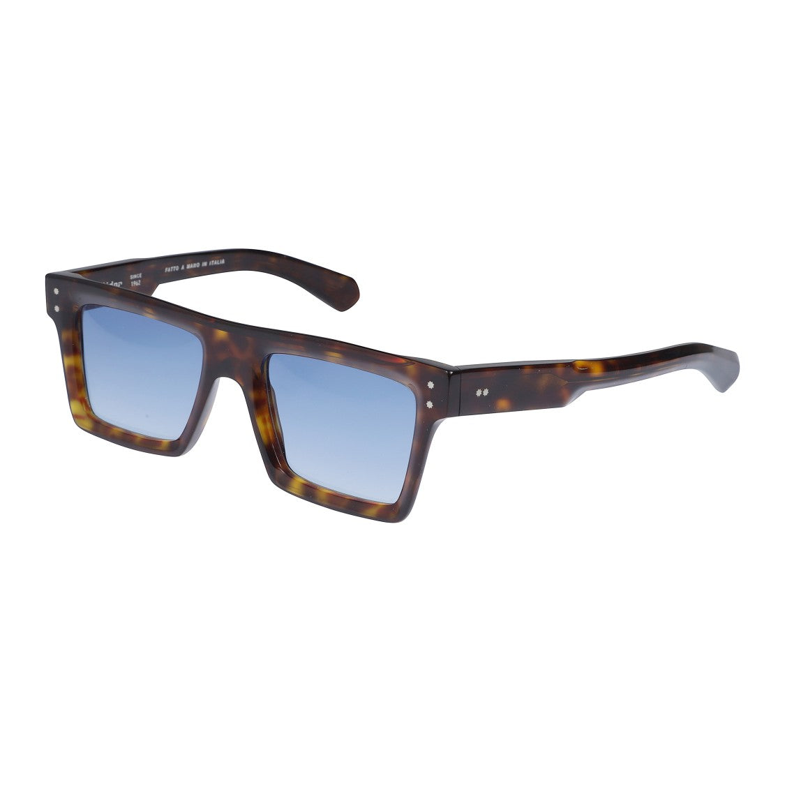 Kador Premium 7 Rectangular Tortoiseshell Sunglasses With Gradient Blue Lenses