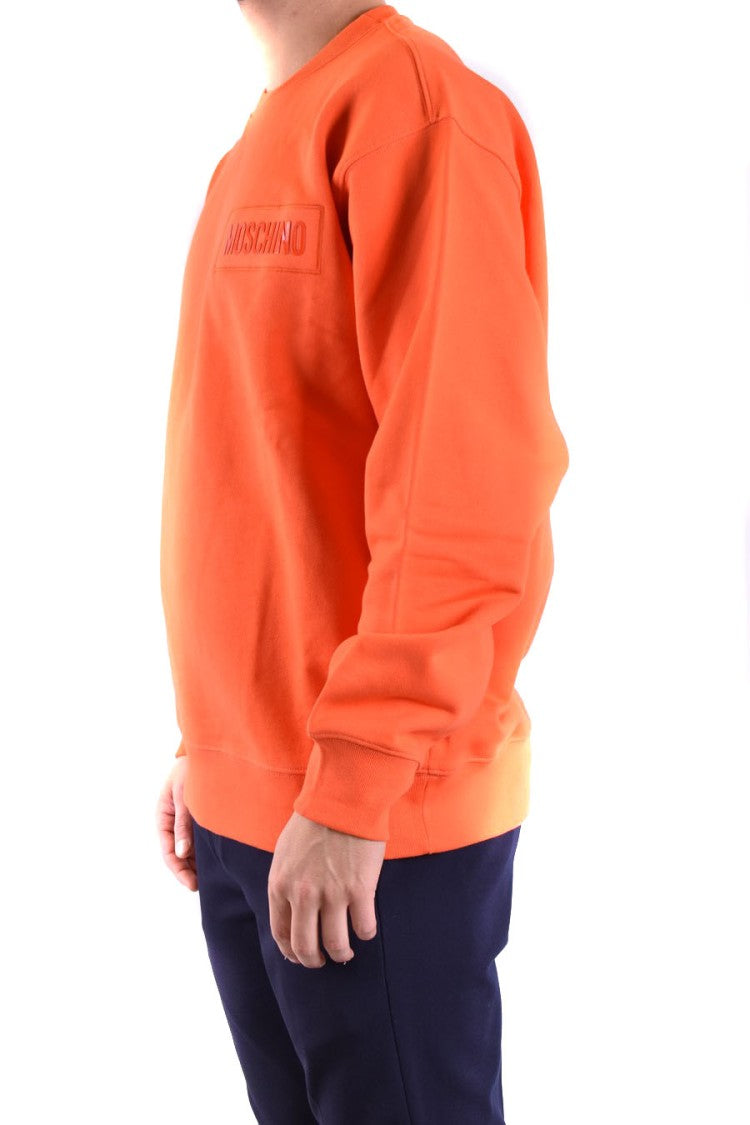 Moschino Orange Crew Neck Sweatshirt