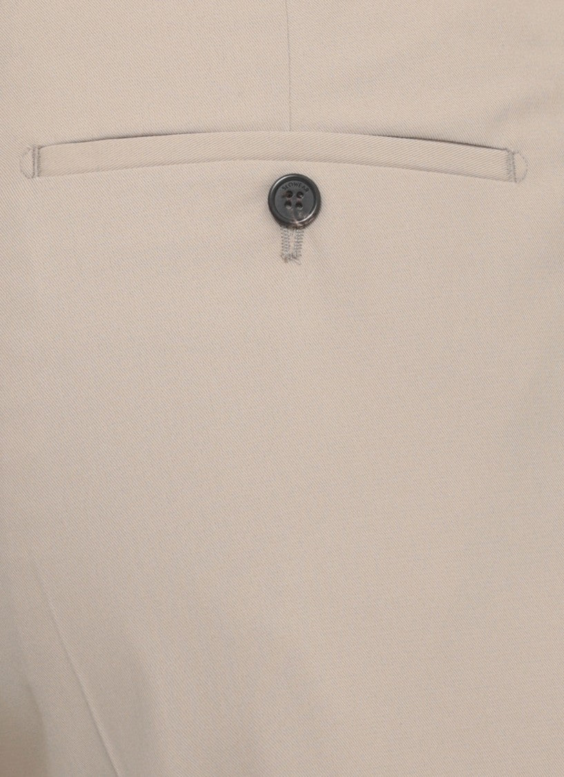 Incotex Beige Icepants Cotton Formal Pants