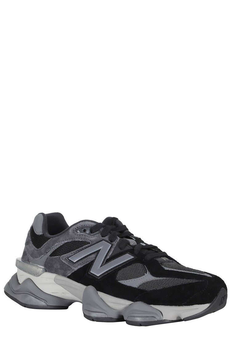 New Balance Black Lifestyle U9060 Lateral Logo Leather Rubber Sneakers