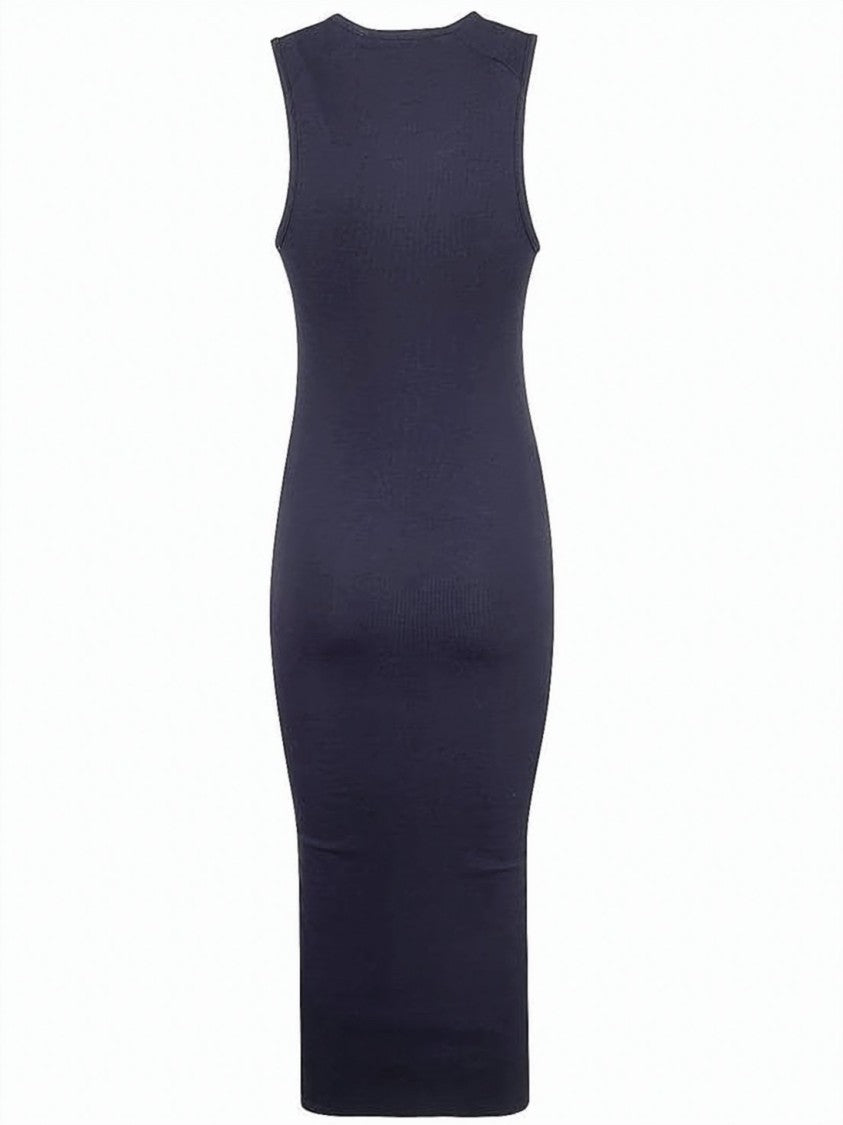 Fear Of God Ribbed Midi Dress With Scoop Neckline And Form-Fitting Design