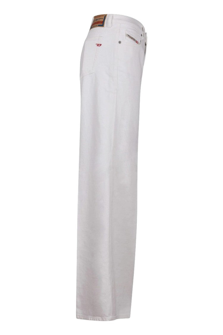 Diesel White Cotton Jeans