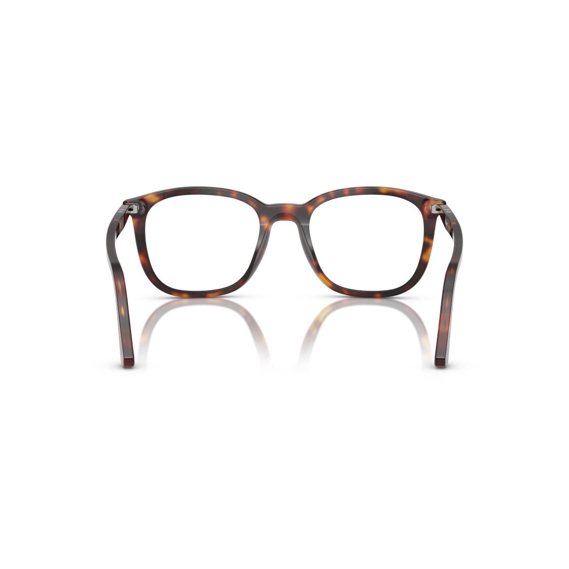 Persol 0Po3355v Square Tortoiseshell Acetate Eyeglasses With Silver Accents