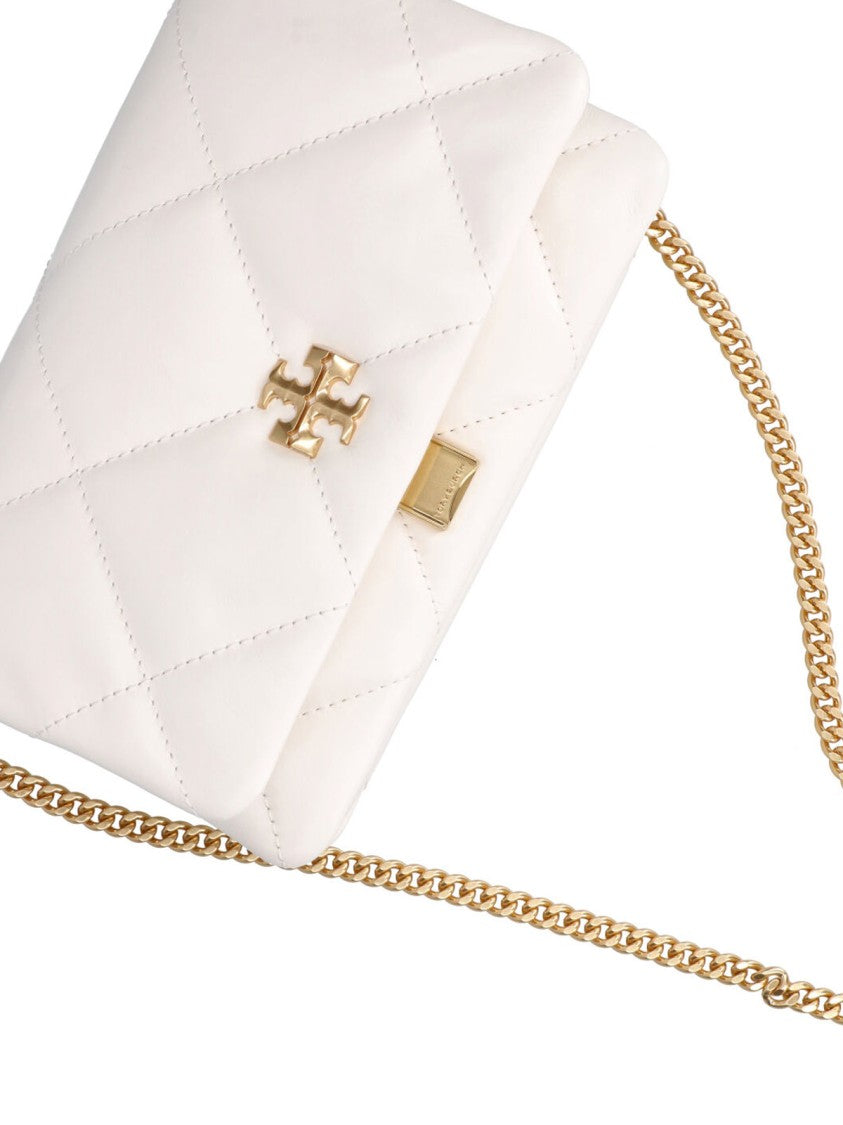 Tory Burch White Kira Quilted Nappa Wallet