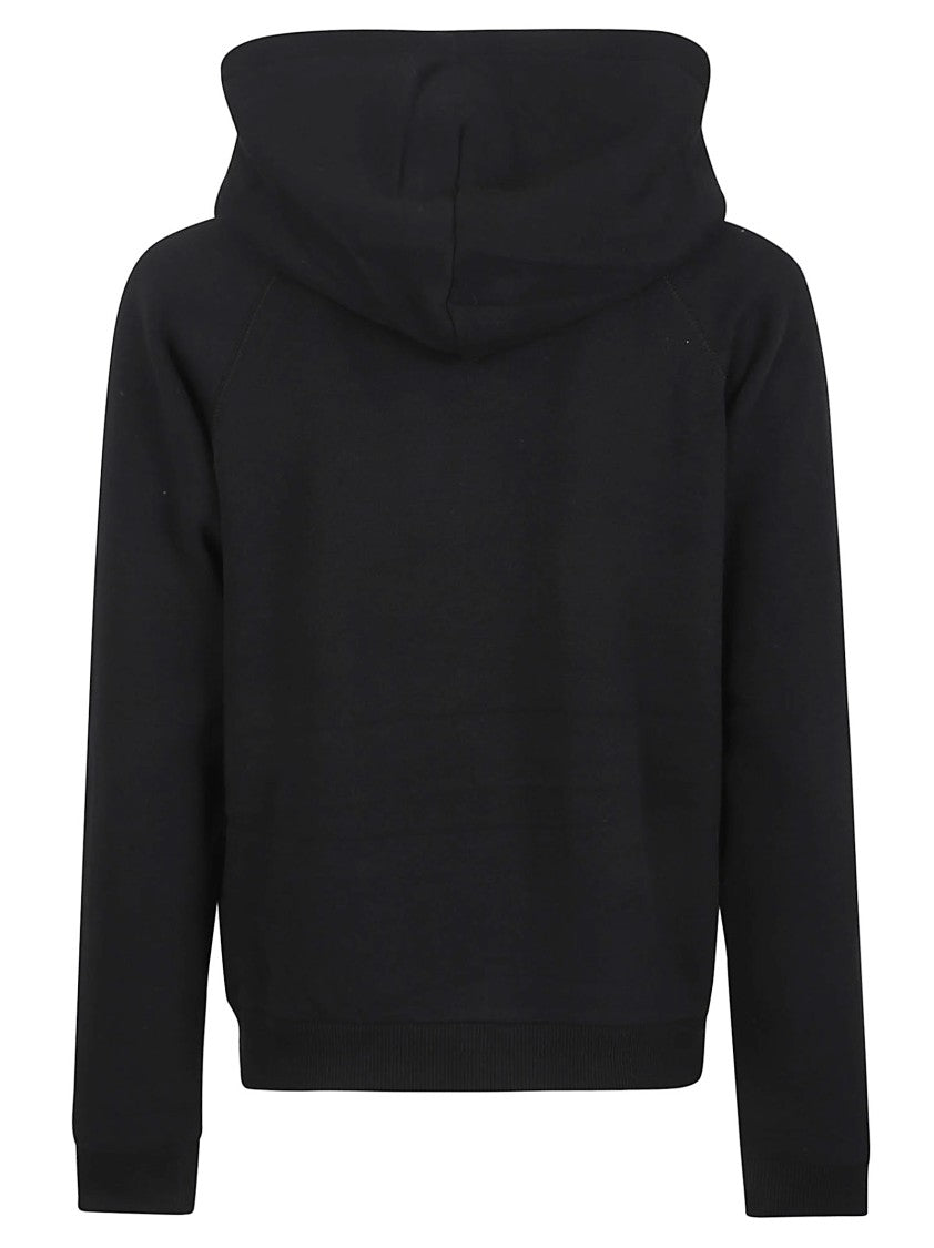 Polo Ralph Lauren Cropped Black Hoodie With Kangaroo Pocket