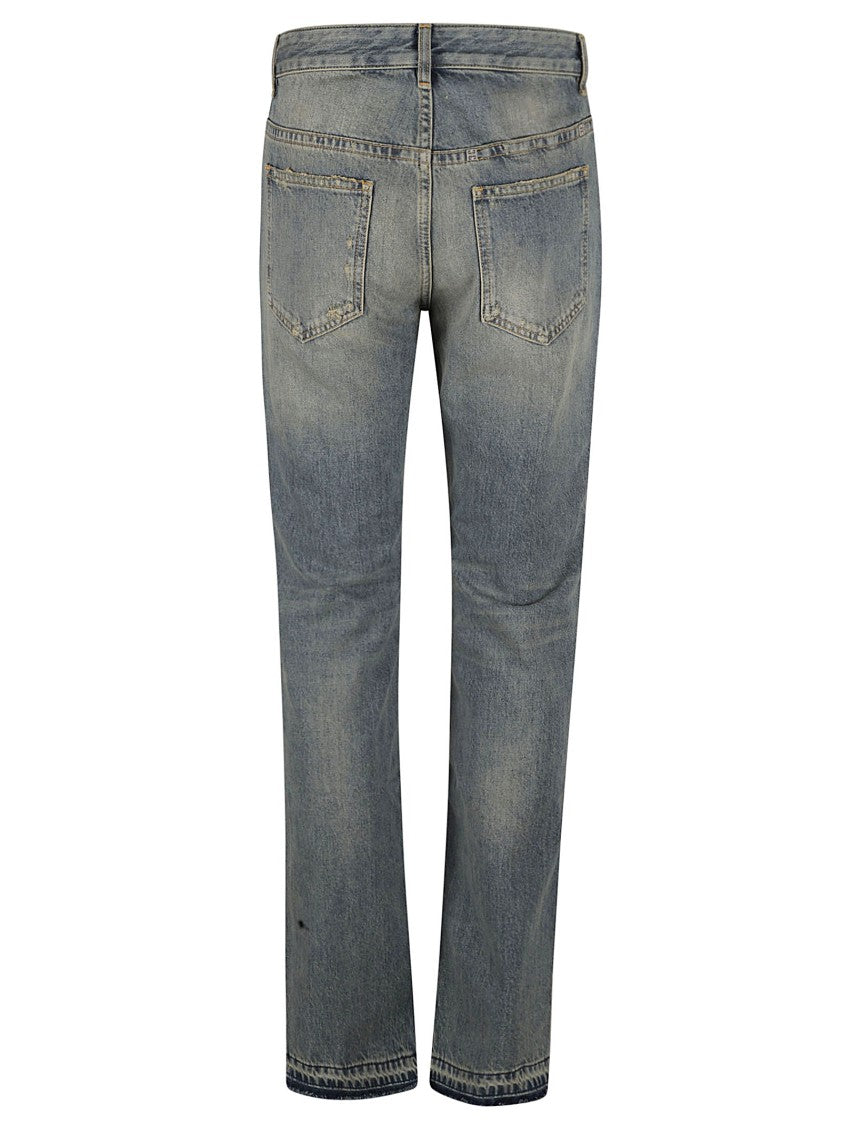 Givenchy Classic Straight-Leg Jeans With Subtle Distressing