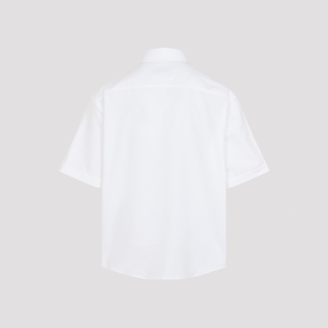Ami Paris Boxy Oxford Cotton Short Sleeve Shirt