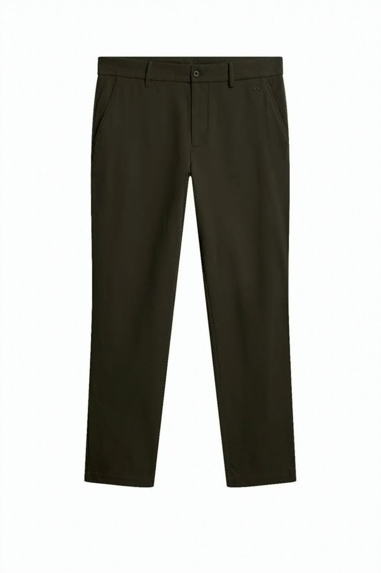 J Lindeberg Straight Brown Pants With Minimalist Design