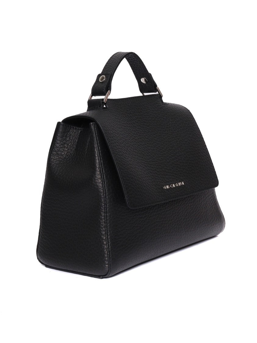 Claudio Orciani Structured Handheld Tote Bag In Smooth Calf Leather