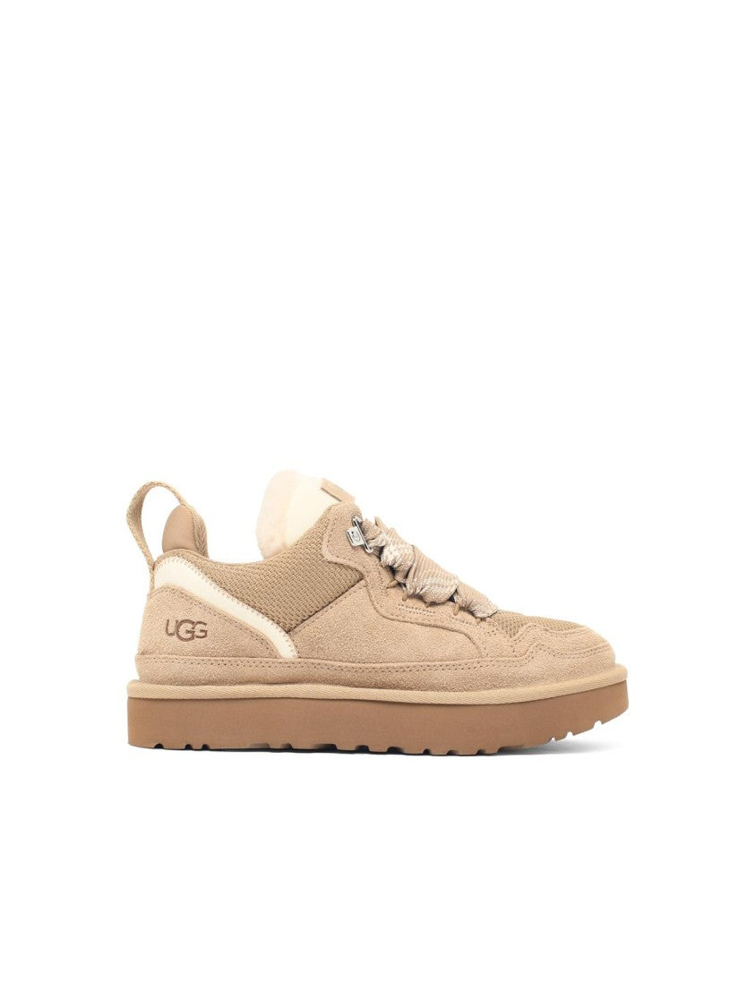 Ugg Sand Lowmel Suede Fabric Sneakers