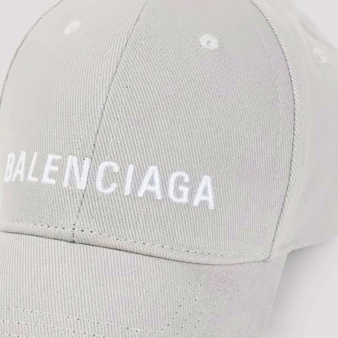 Balenciaga Structured Cotton Baseball Cap With Bold Embroidery