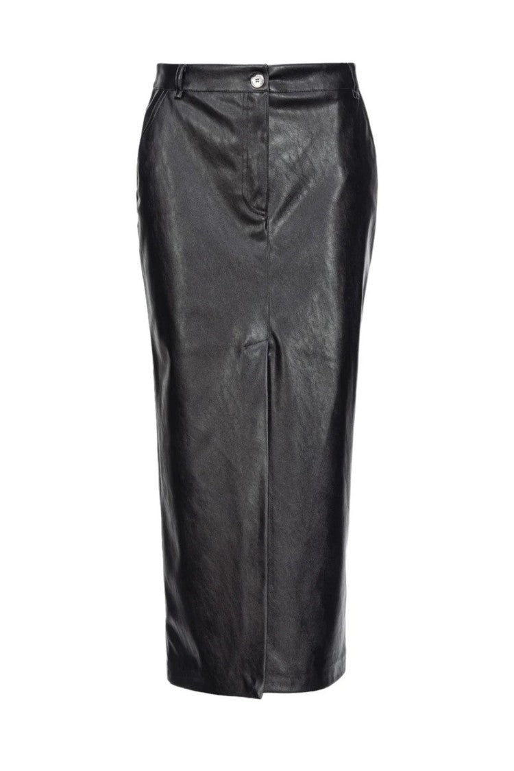 Pinko Black Pocket Polyester Skirt