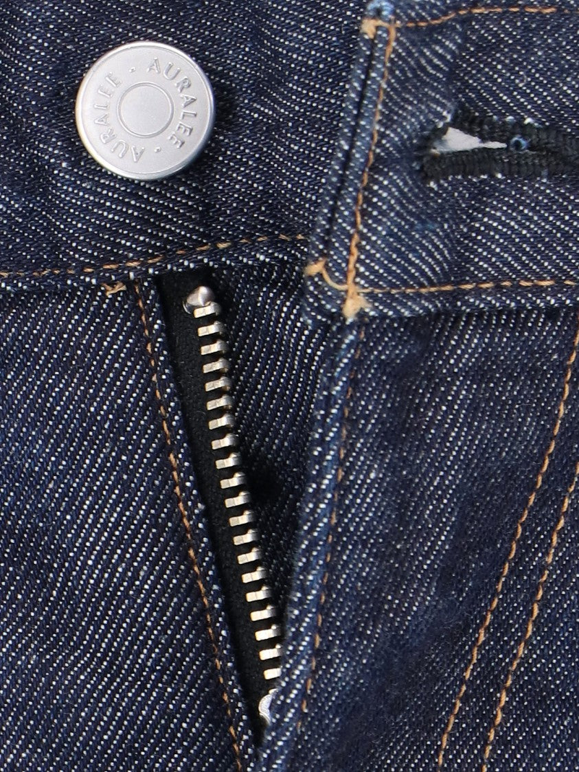 Auralee Straight-Leg Jeans – Blue