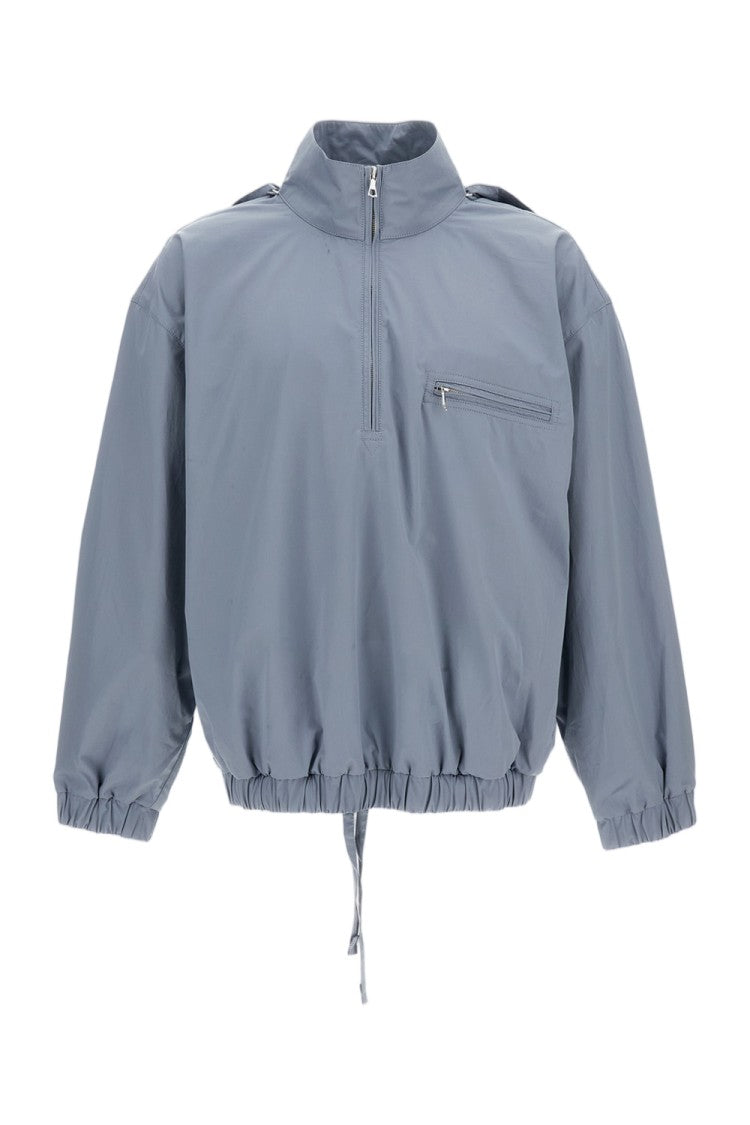 Rier Light Blue Removable Hood Cotton Windbreaker