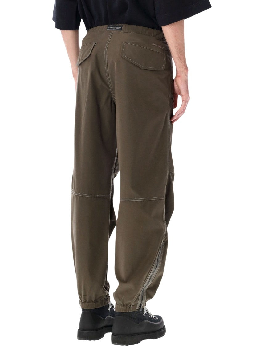 And Wander High Count Cloth Side Zip Hem Pants
