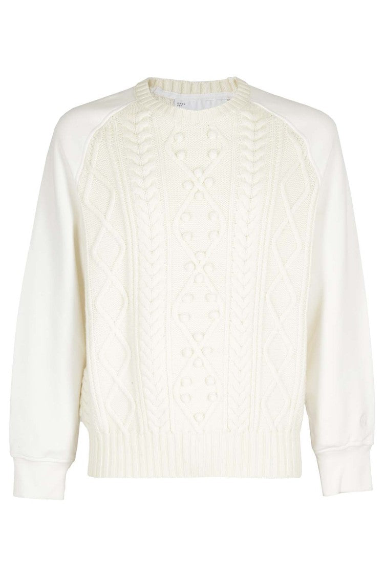 Neil Barrett Cable Knit Hybrid Raglan
