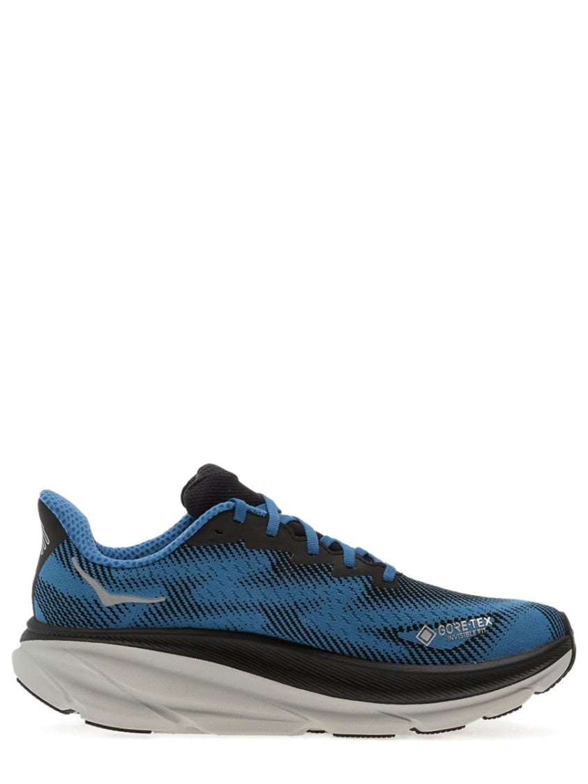 Hoka Blue Clifton 9 Fabric Sneakers