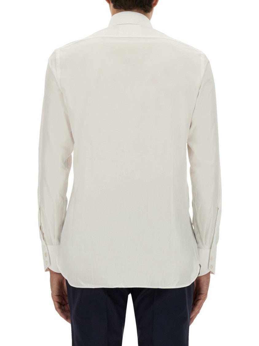 Tom Ford Tailored White Poplin Shirt With Classic Collar