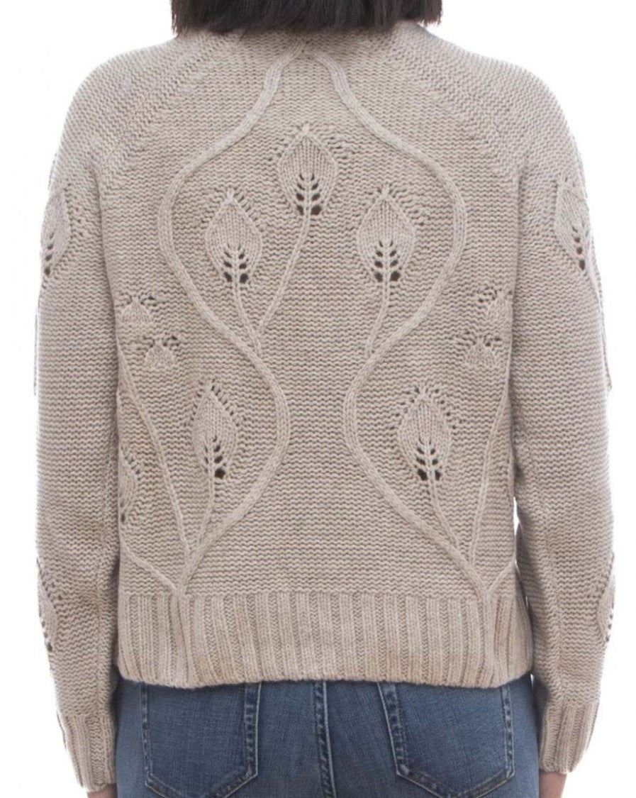 Mc2 Saint Barth Textured Knitted Sweater With High Ribbed Turtleneck