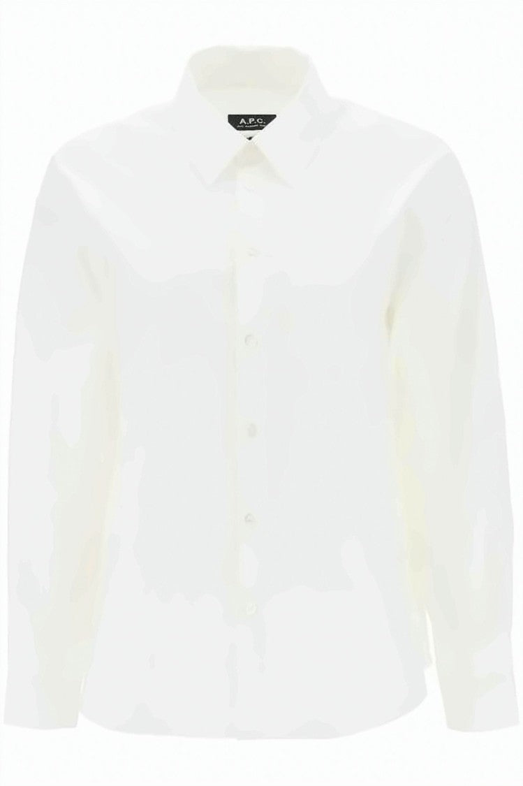 A.P.C. Button-Up White Shirt With Crisp Collar