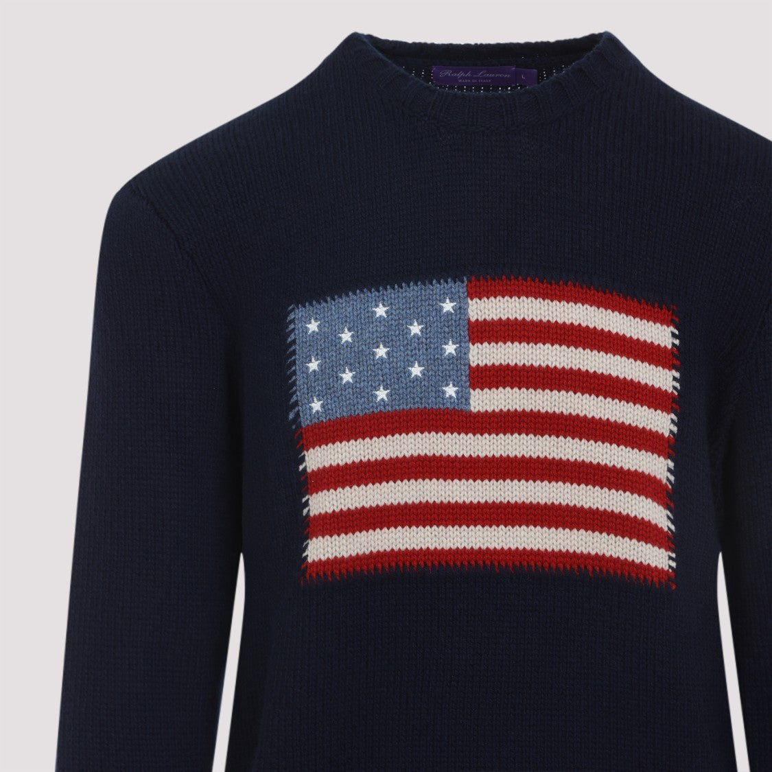 Ralph Lauren X Purple Label Navy-Blue Cashmere Pullover
