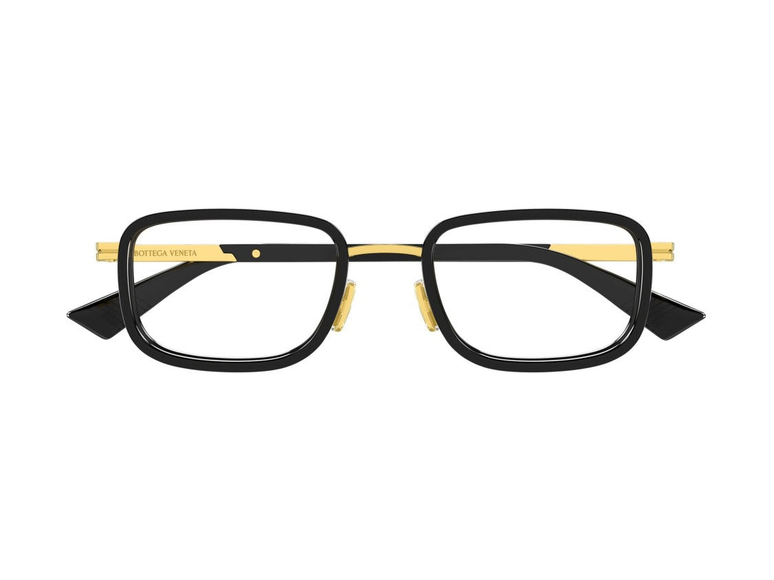 Bottega Veneta Gold Bv1464o Bold Square Eyeglasses
