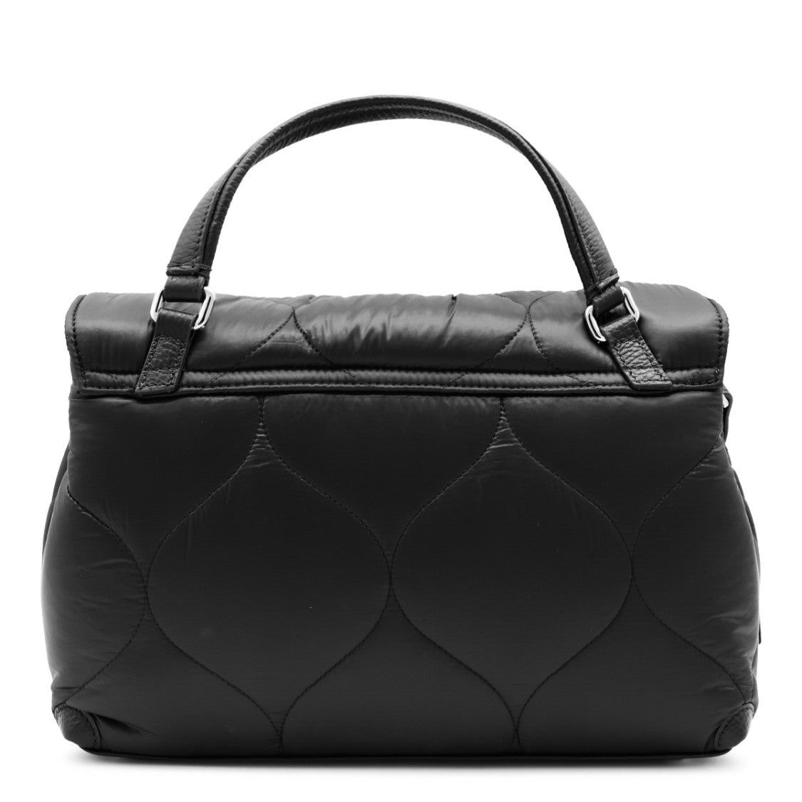 Zanellato Quilted Structured Handbag With Polished Silver Accents