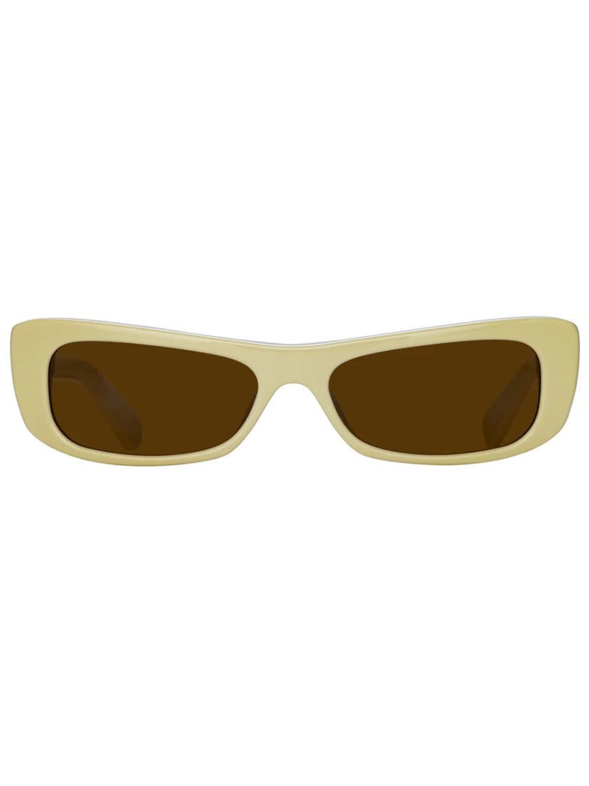 Jacquemus Capri Sleek Narrow Rectangular Sunglasses