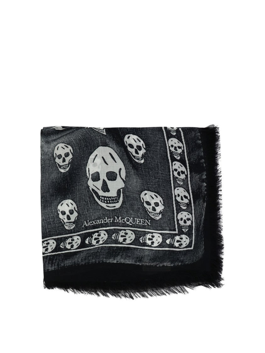 Alexander Mcqueen "Skull Trompe L'oeil" Scarf