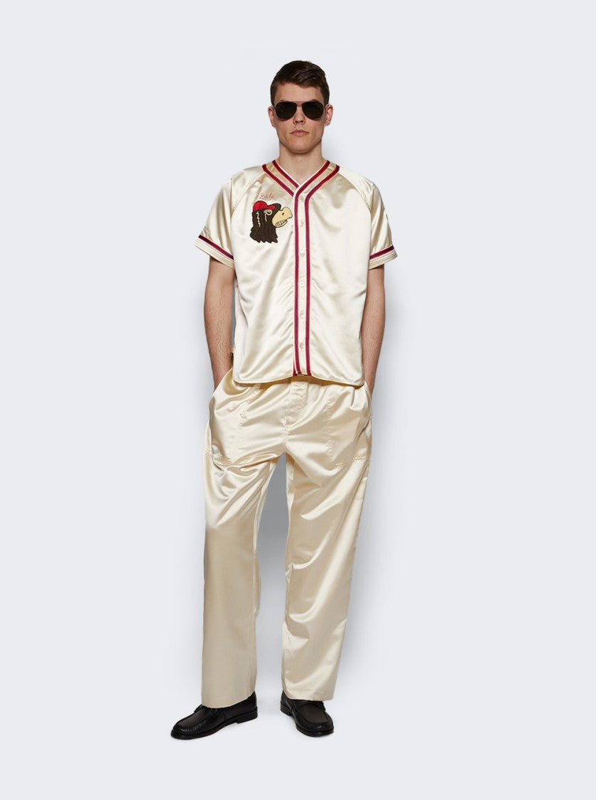 Bode Candyfloss Track Pants Cream