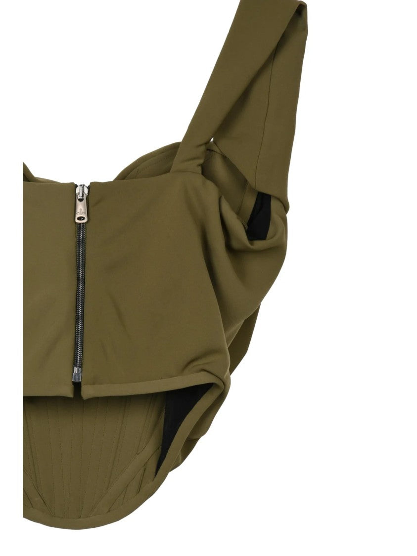 Vivienne Westwood Olive Green Polyester Sunday Corset