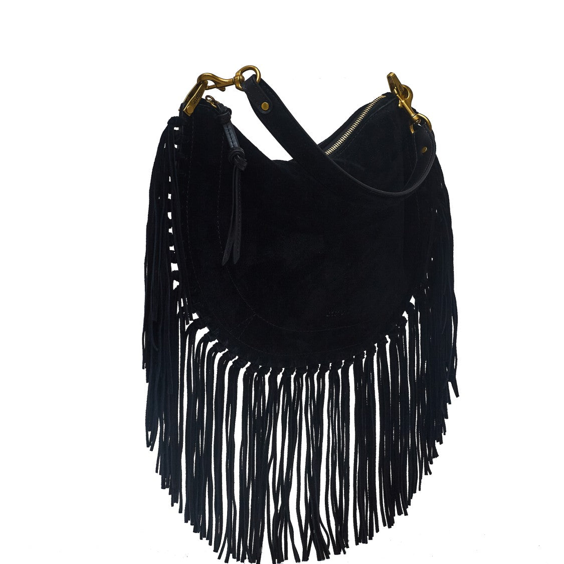 Isabel Marant Soft Leather Shoulder Bag With Fringe Detail